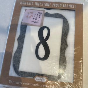 Mudpie Monthly Milestone Blanket - baby first year